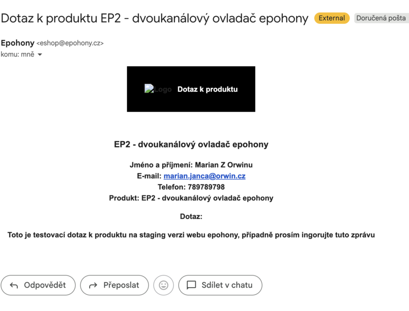 Běžný malý produkt